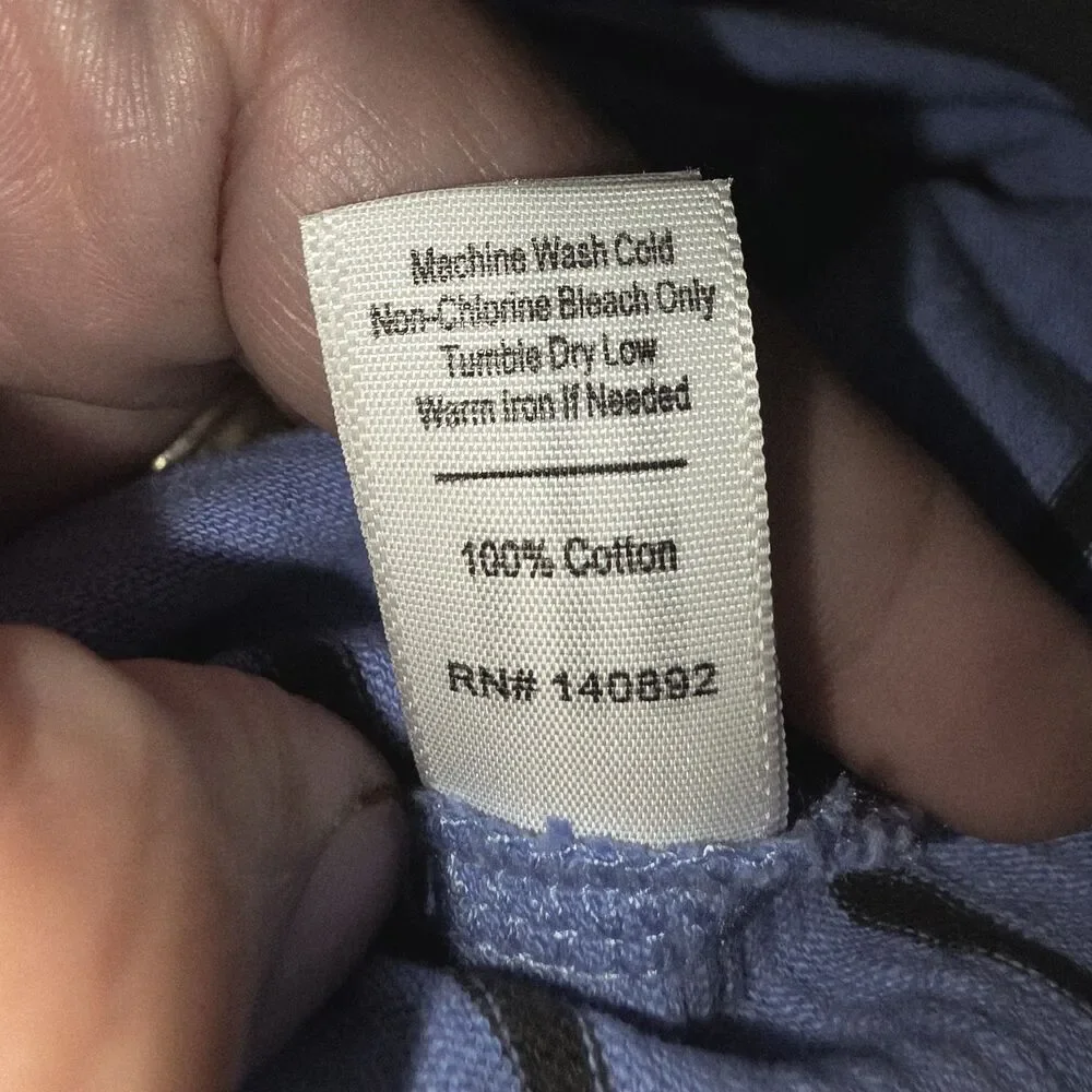 Marine Layer Sz S Sadie Slub Striped Blue Tiered Beachy Side Pockets Midi Dress